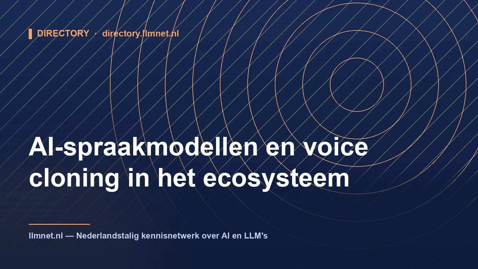 Illustration: AI speech models and voice cloning in the ecosystem